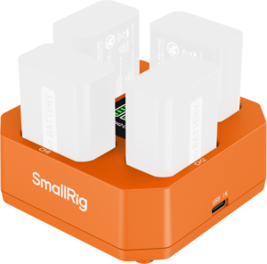 SMALLRIG 5749 Four-Channel Camera Battery Charger for NP-FW50