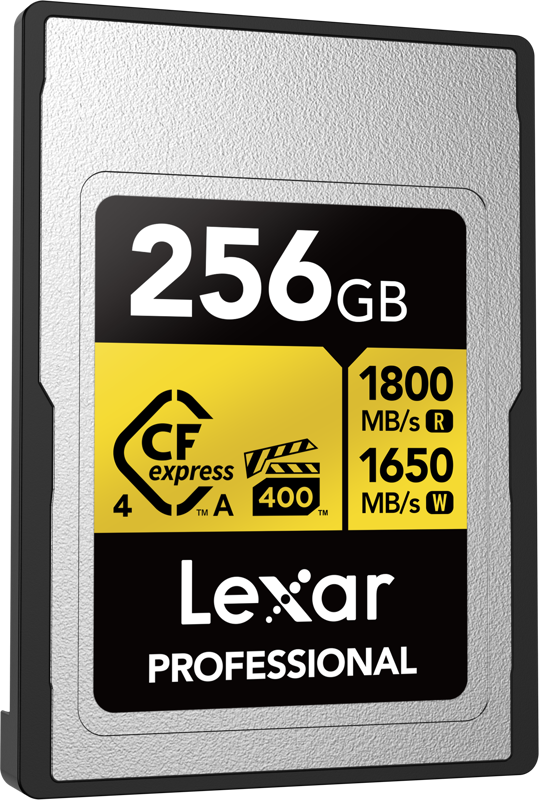 LEXAR CFexpress 4.0 Pro Gold, VPG400/IP68, R1800/W1650 (Type A) 256GB