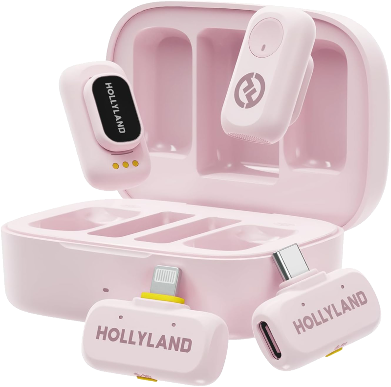 HOLLYLAND LARK A1 Combo Cloud Pink, with USB-C+ Lightning