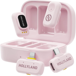 HOLLYLAND LARK A1 Combo Cloud Pink, with USB-C+ Lightning