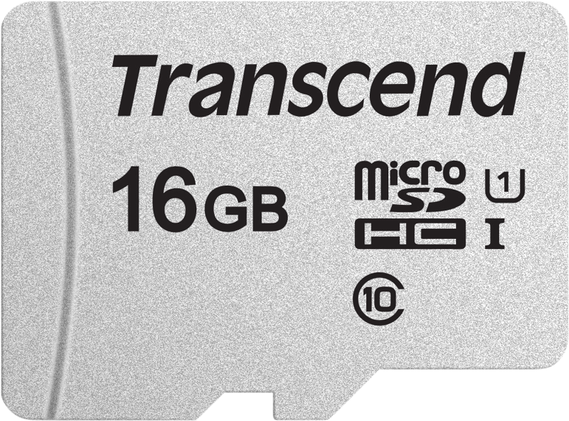 TRANSCEND Silver 300S microSD no adp R95/W45 16GB