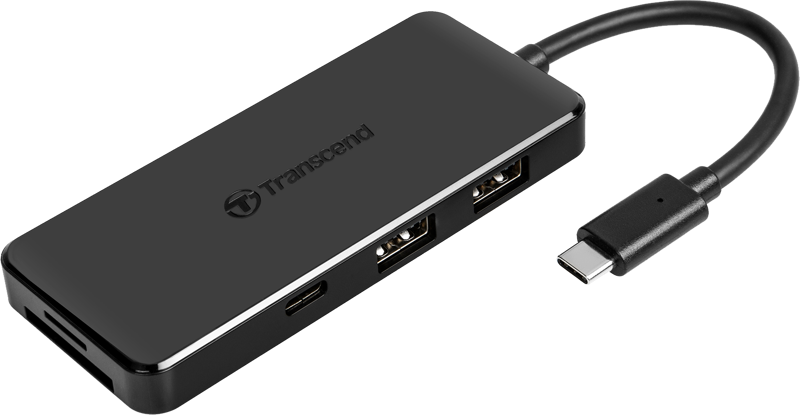 TRANSCEND Cardreader TS-HUB5C 3-port HUB, 1-port PD,SD/microSD (USB-C)