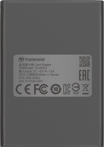TRANSCEND Card Reader TS-RDE2 - CFexpress Type-B-Card Reader, USB 3.2 Gen 2x2, Type C