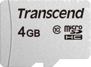 TRANSCEND Silver 300S microSD UHS-I U3 (V30) R95/W45 4GB