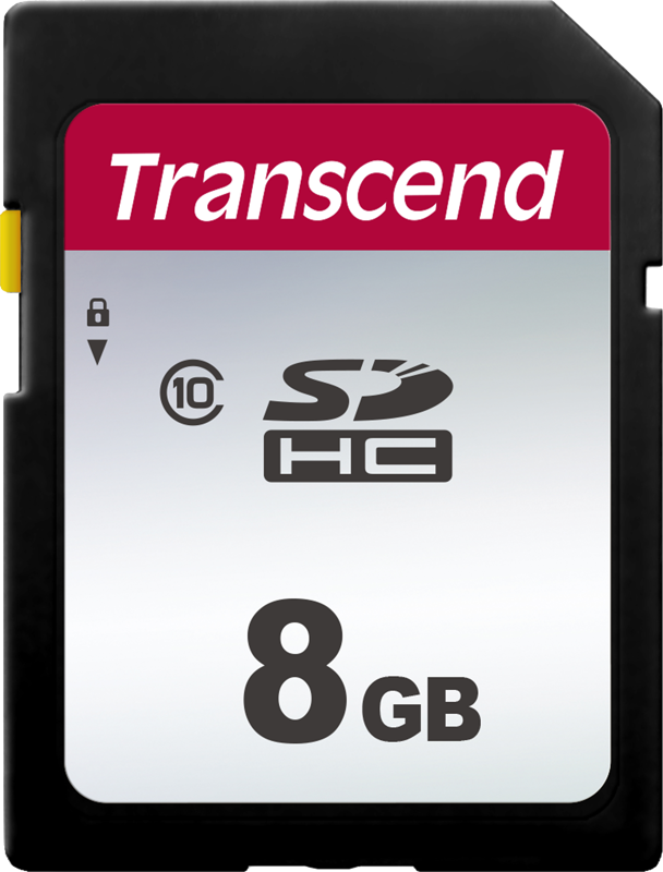 TRANSCEND Silver 300S SDHC UHS-I C10 R20/W10 8GB