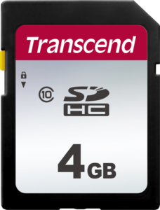 TRANSCEND Silver 300S SDHC UHS-I C10 R20/W10 4GB