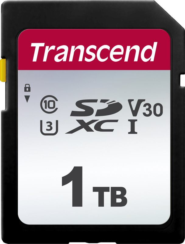 TRANSCEND Silver 300S SDXC UHS-I U3 (V30) R100/W85 1TB