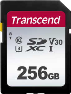TRANSCEND Silver 300S SDXC UHS-I U3 (V30) R100/W40 256GB