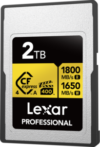 LEXAR CFexpress 4.0 Pro Gold, VPG400/IP68, R1800/W1650/SW1400 (Type A) 2TB