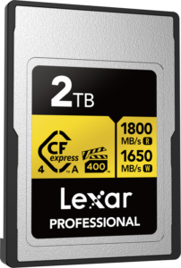 LEXAR CFexpress 4.0 Pro Gold, VPG400/IP68, R1800/W1650/SW1400 (Type A) 2TB