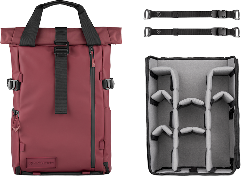 WANDRD PRVKE Photo Bundle 21L Rhone Burgundy