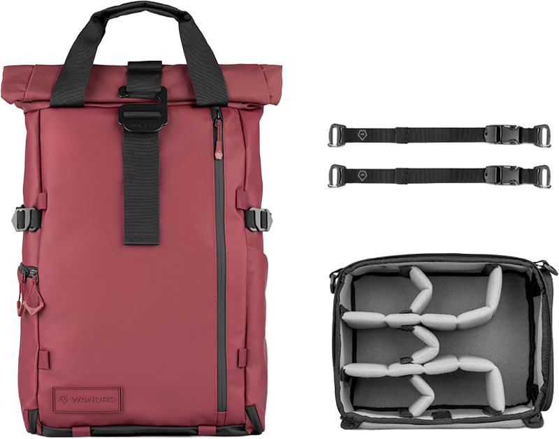 WANDRD PRVKE Photo Bundle 31L Rhone Burgundy