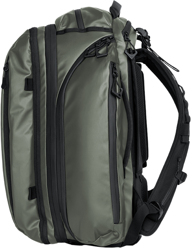 WANDRD Transit Travel Backpack 45L Wasatch Green