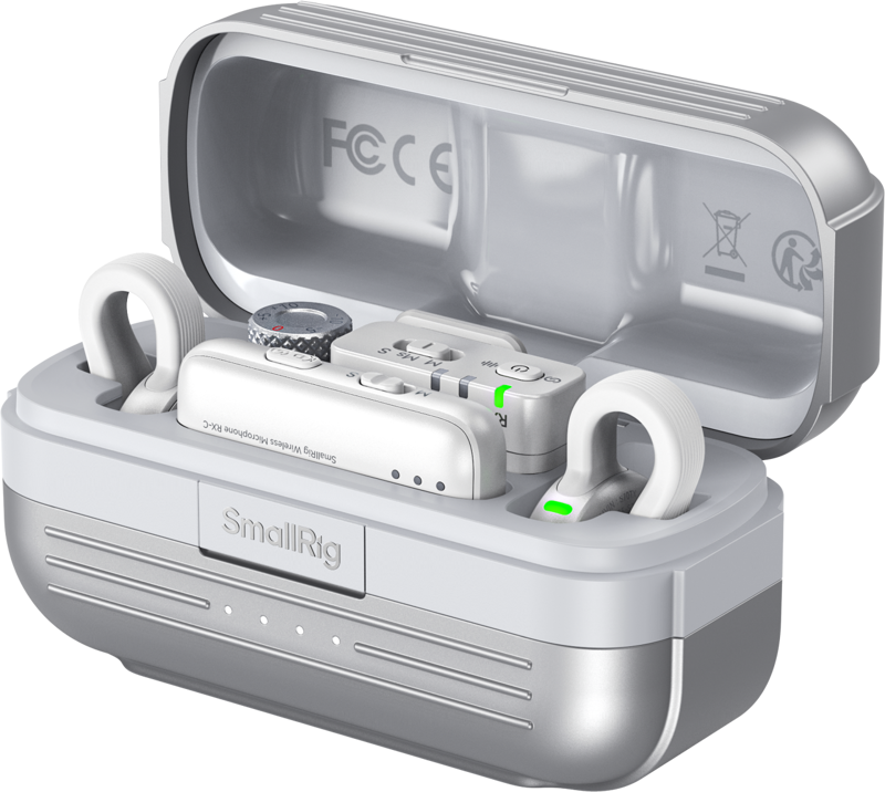 SMALLRIG 5716 S70 Wireless Microphone with Multi-Device Compatibility (White)