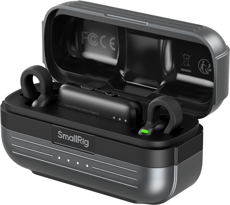 SMALLRIG 5717 S70-C2 Wireless Microphone with USB-C Adapter for Phones (Black)