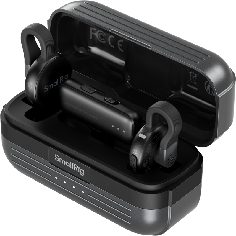SMALLRIG 5717 S70-C2 Wireless Microphone with USB-C Adapter for Phones (Black)
