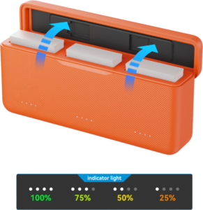 SMALLRIG 5922 Charging Case for Batteries for DJI Action 6