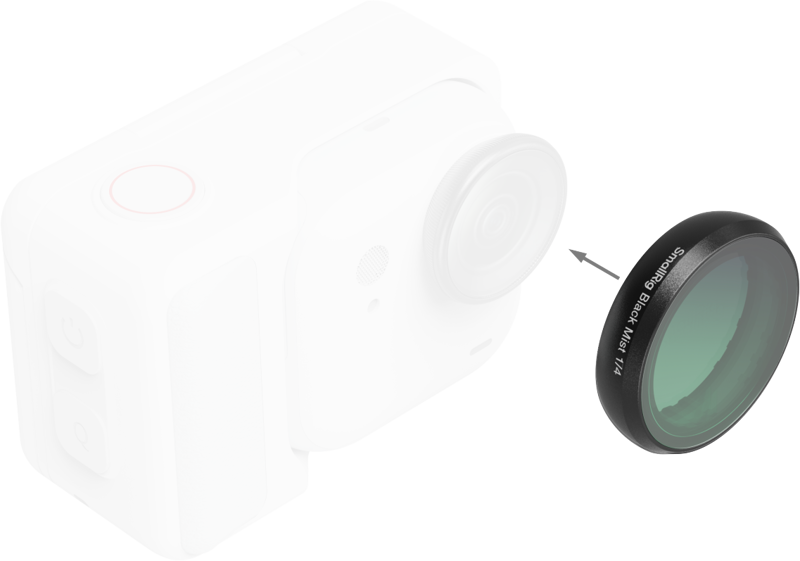 SMALLRIG 5863 Black Mist Filter Kit for Insta360 GO Ultra