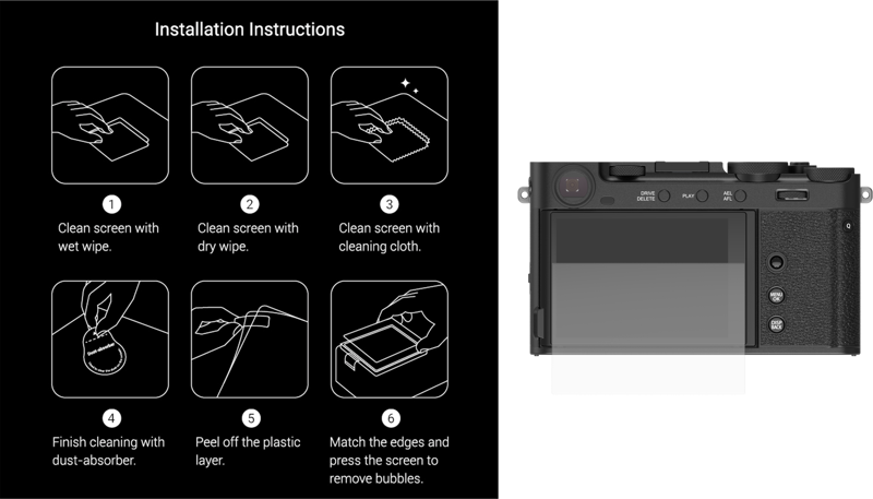 SMALLRIG 5988 Screen Protector for FUJIFILM X-E5