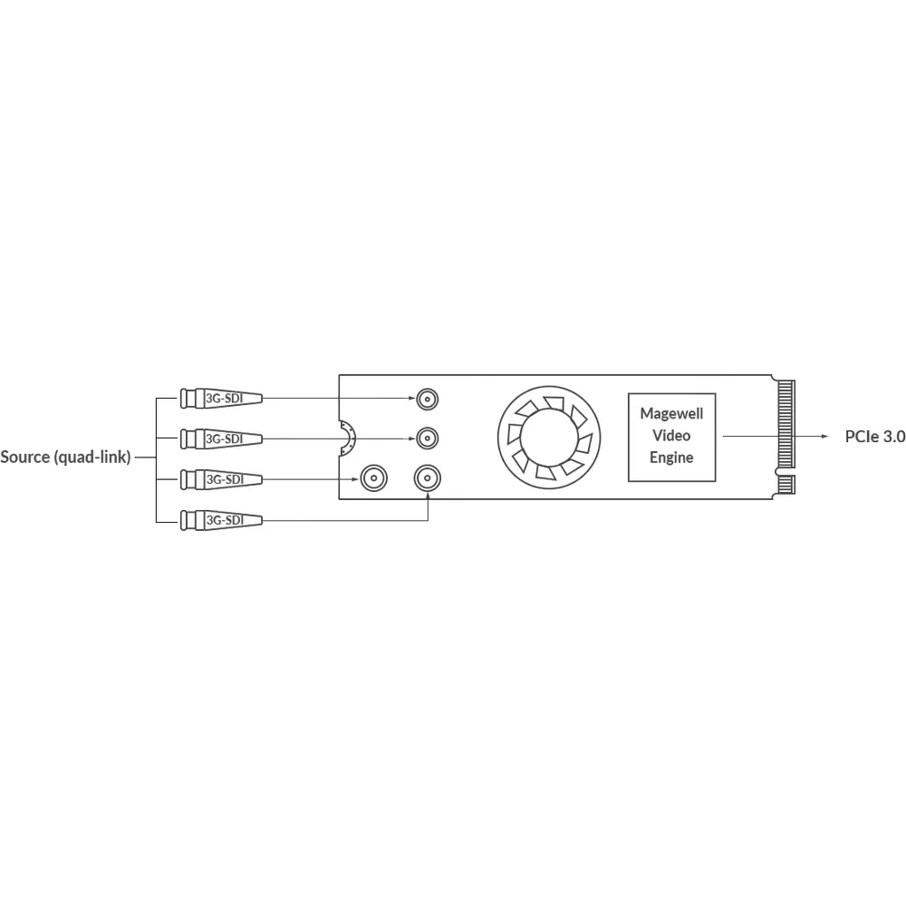 MAGEWELL Eco Capture 12G SDI 4K Plus M.2