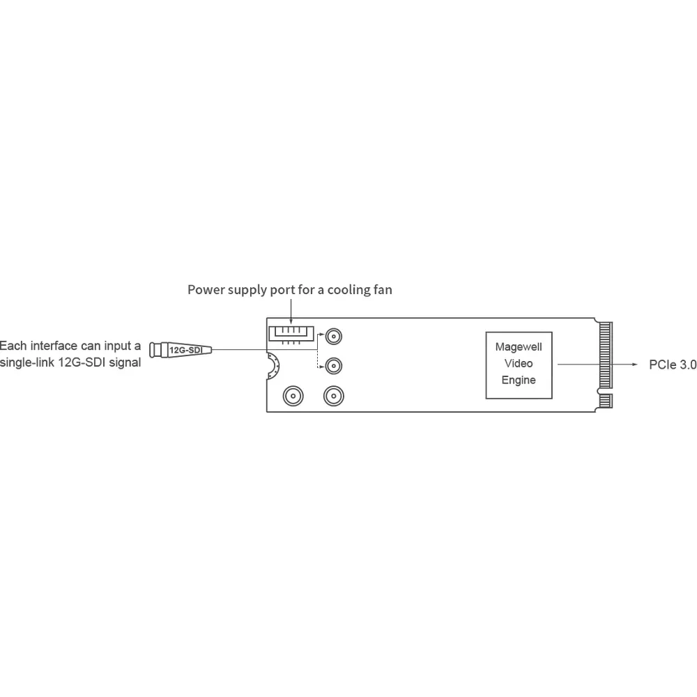 MAGEWELL Eco Capture 12G SDI 4K Plus M.2