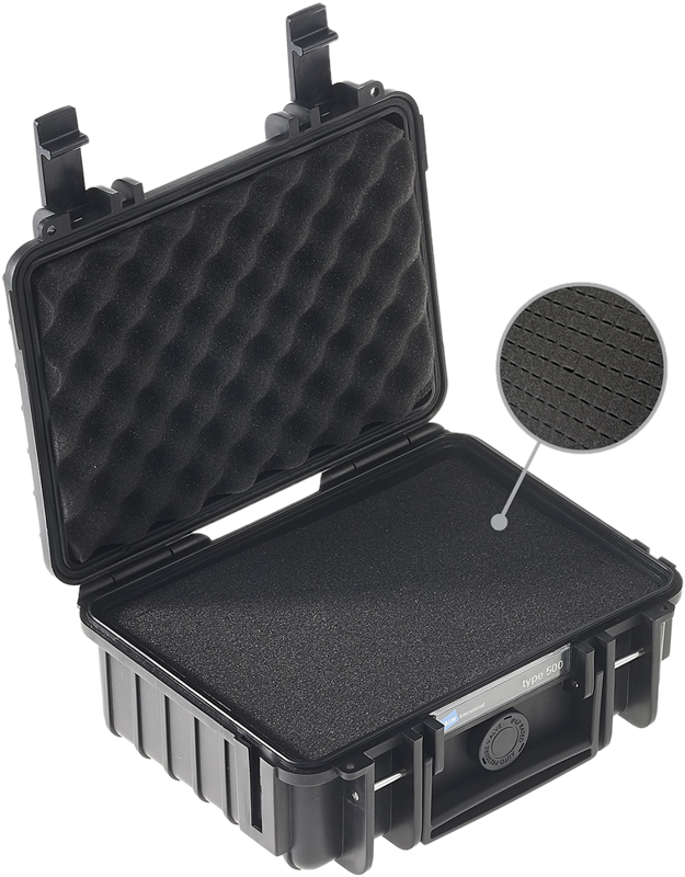 BW Outdoor Cases Type 500 / Black (pre-cut foam)