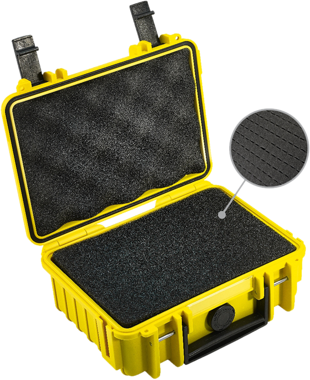 BW Outdoor Cases Type 500 / Yellow (pre-cut foam)