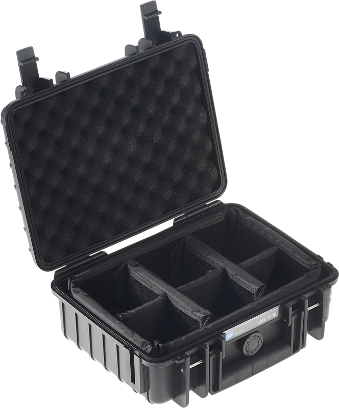 BW Outdoor Cases Type 1000 / Black (divider system)