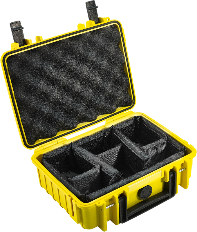 BW Outdoor Cases Type 1000 / Yellow (divider system)