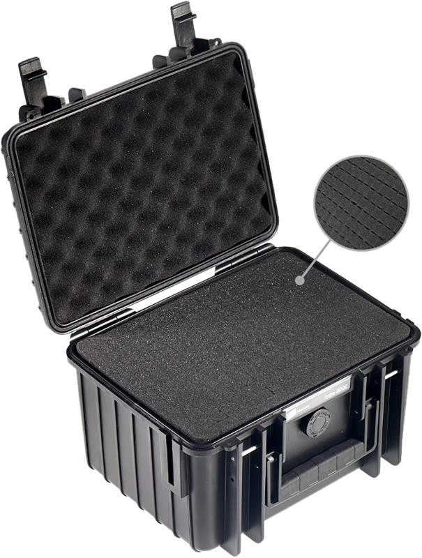 BW Outdoor Cases Type 2000 / Black (pre-cut foam)