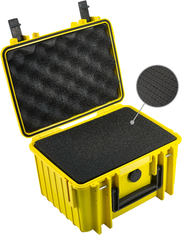 BW Outdoor Cases Type 2000 / Yellow (pre-cut foam)