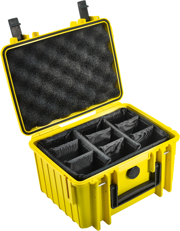 BW Outdoor Cases Type 2000 / Yellow (divider system)