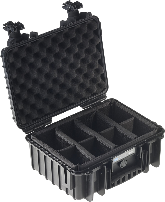 BW Outdoor Cases Type 3000 / Black (divider system)