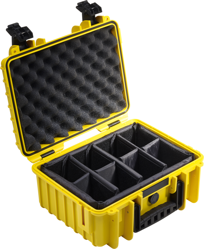 BW Outdoor Cases Type 3000 / Yellow (divider system)