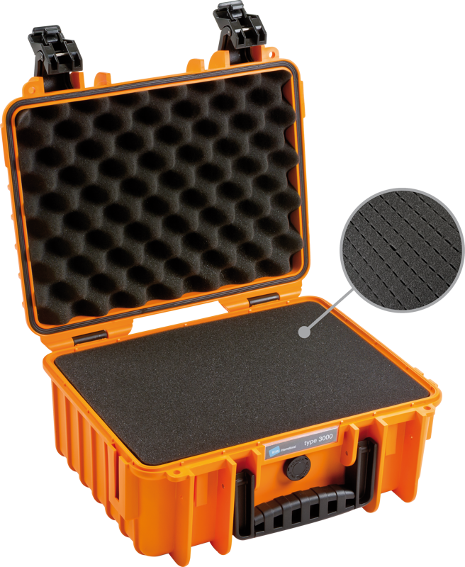 BW Outdoor Cases Type 3000 / Orange (pre-cut foam)