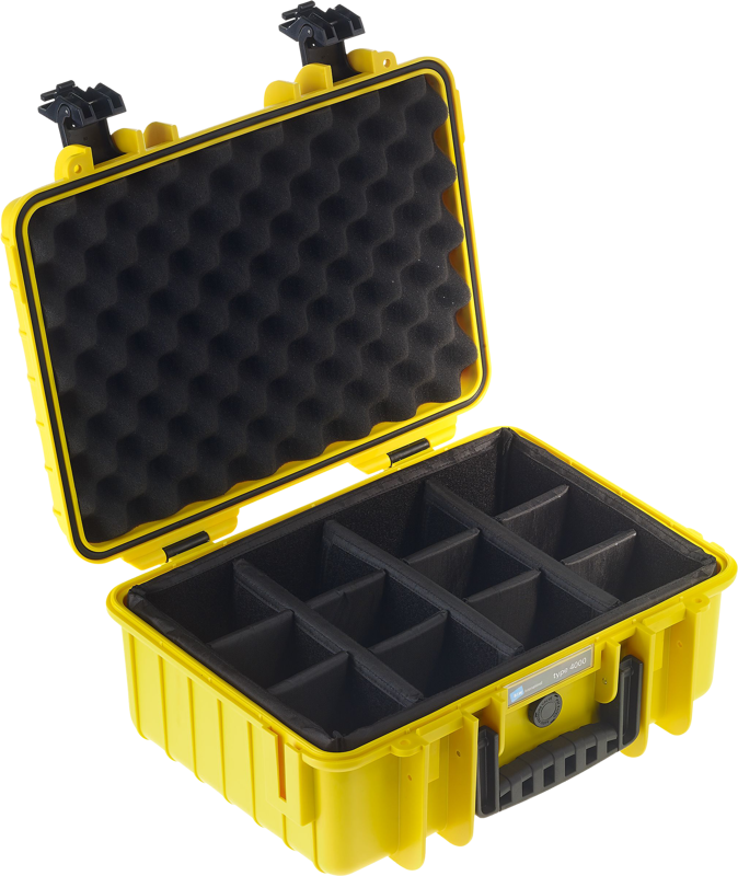 BW Outdoor Cases Type 4000 / Yellow (divider system)