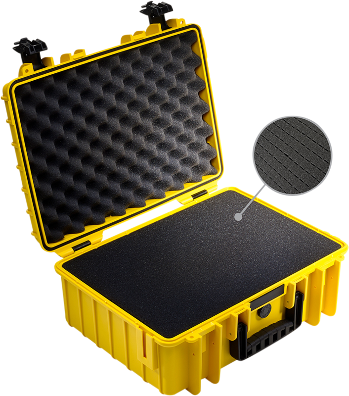 BW Outdoor Cases Type 5000 / Yellow (pre-cut foam)