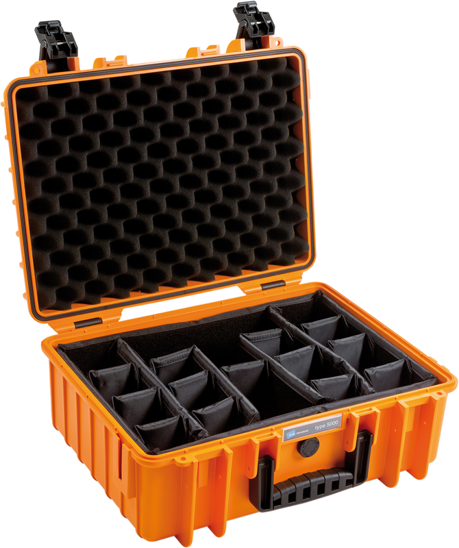 BW Outdoor Cases Type 5000 / Orange (divider system)