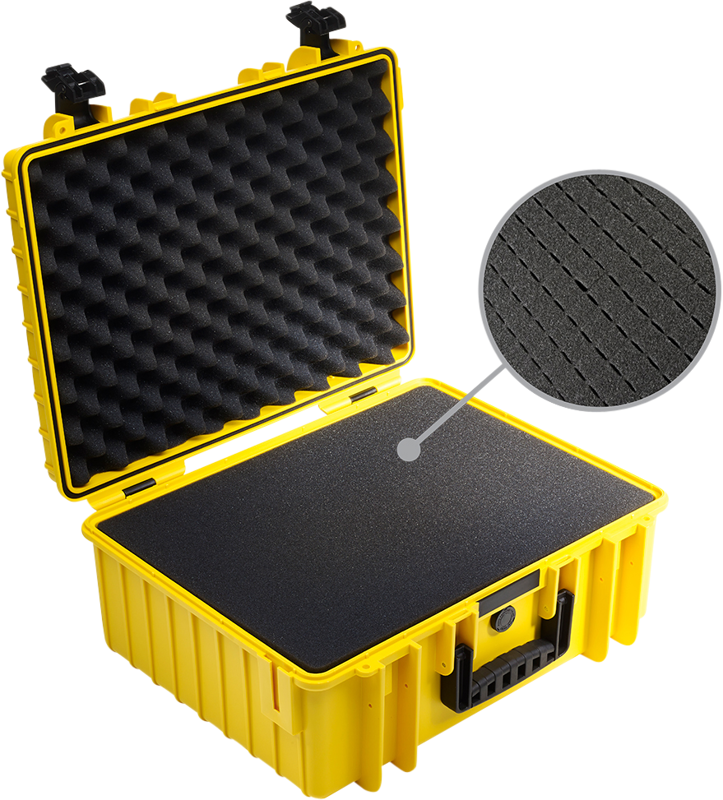 BW Outdoor Cases Type 6000 / Yellow (pre-cut foam)