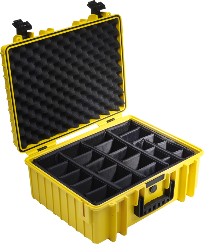 BW Outdoor Cases Type 6000 / Yellow (divider system)