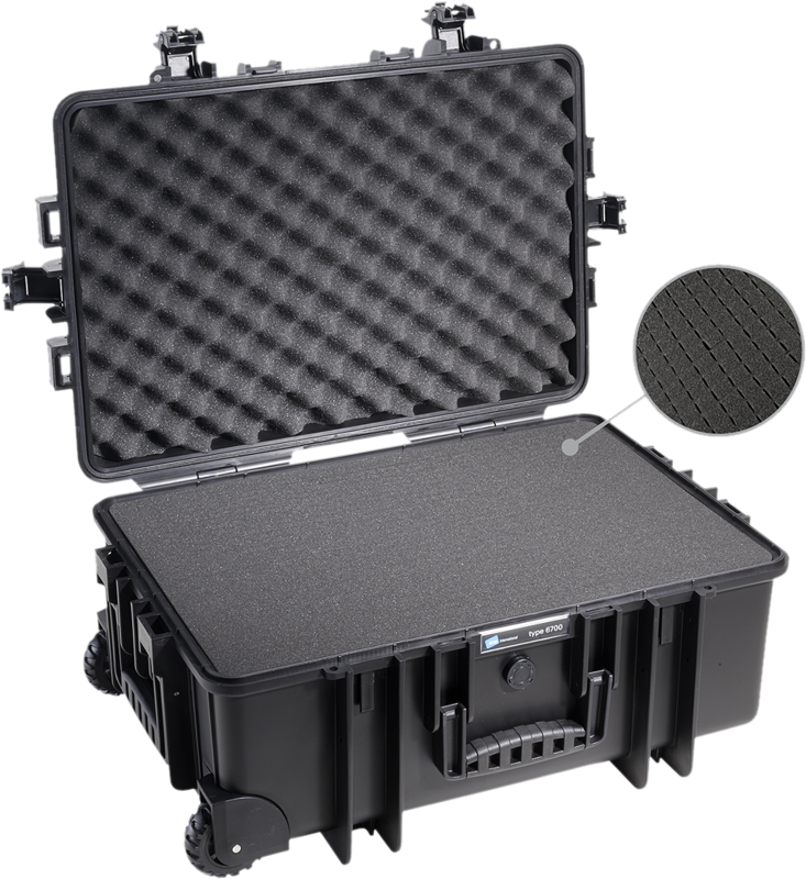 BW Outdoor Cases Type 6700 / Black (pre-cut foam)