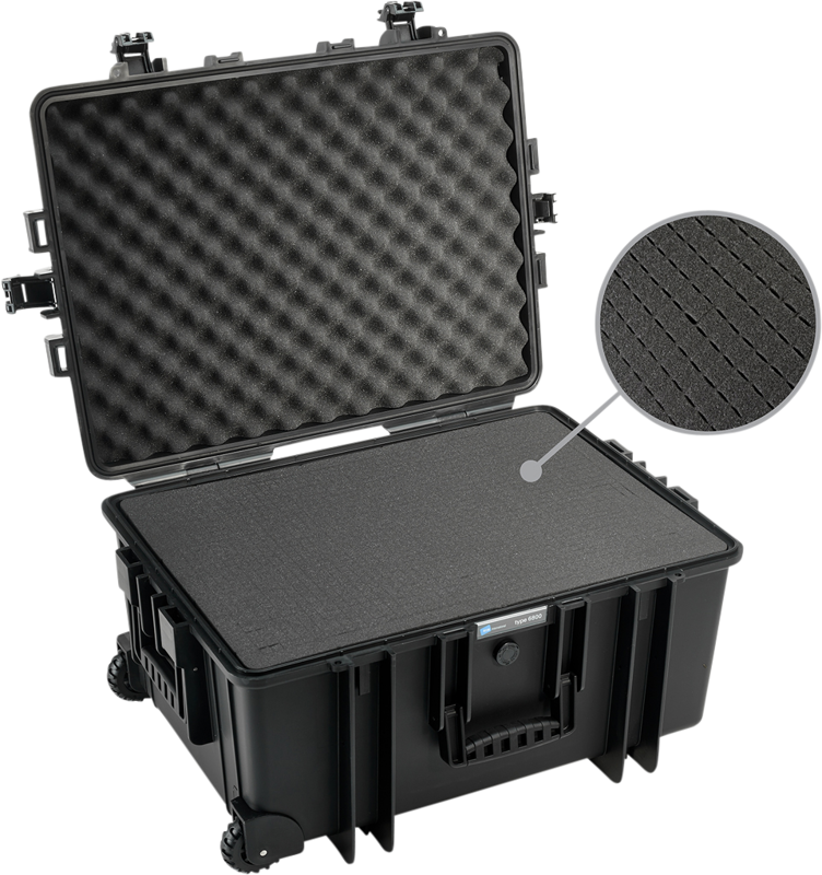 BW Outdoor Cases Type 6800 / Black (pre-cut foam)