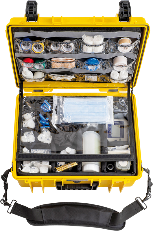 BW Outdoor Cases Type 6000 for Medical Emergency Kit, yellow