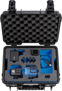 BW Outdoor Case Type 3000 for 2 GoPro Hero 8, waterproof, black