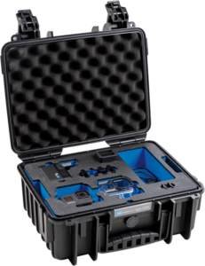 BW Outdoor Case Type 3000 for 2 GoPro Hero 8, waterproof, black