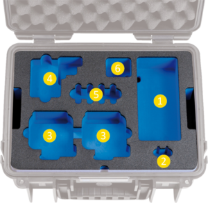 BW Outdoor Case Type 3000 for 2 GoPro Hero 8, waterproof, black