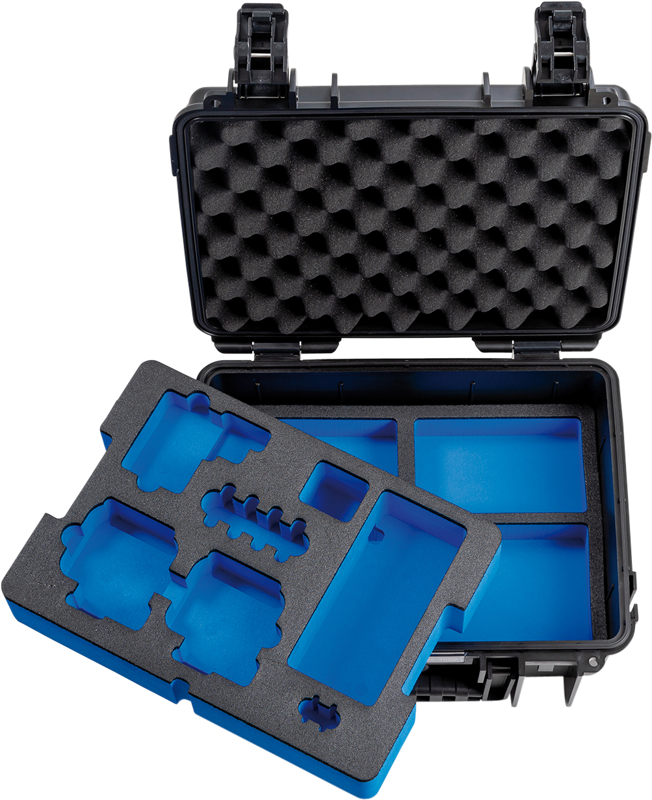 BW Outdoor Case Type 3000 for 2 GoPro Hero 8, waterproof, black