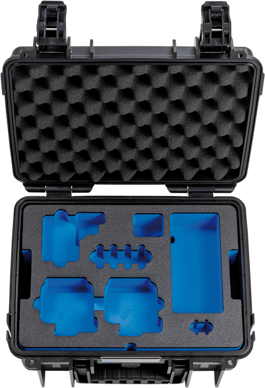 BW Outdoor Case Type 3000 for 2 GoPro Hero 8, waterproof, black