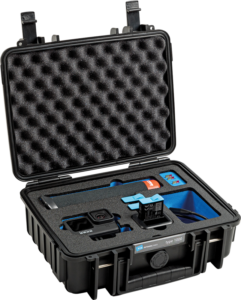 BW Outdoor Case Type 1000 for GoPro Hero 12 (fits even GoPro Hero 9/10/11), Black