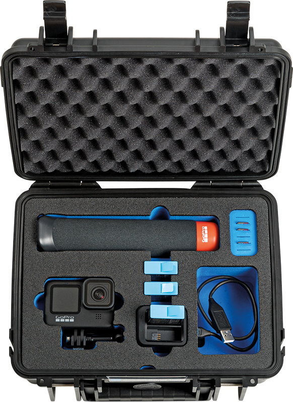 BW Outdoor Case Type 1000 for GoPro Hero 12 (fits even GoPro Hero 9/10/11), Black